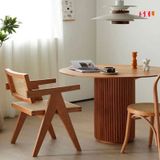  Ghế Gỗ Vleg Có Tay Đan Mây SKC19 