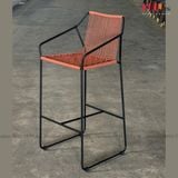 Ghế Bar Khung Sắt Đan Dây Dù SKC114 