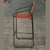  Ghế Bar Khung Sắt Đan Dây Dù SKC114 