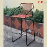  Ghế Bar Khung Sắt Đan Dây Dù SKC114 