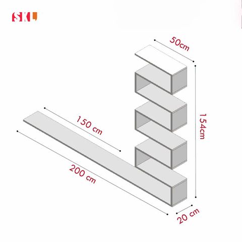  Kệ Tivi Treo Tường SKK03 