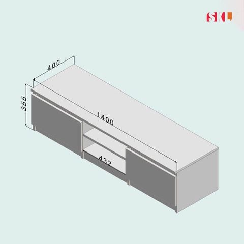  Kệ Tivi Gỗ Hiện Đại SKK02 