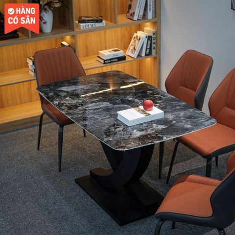  Bộ Bàn Ghế Ăn Mặt Đá Xuyên Sáng 4 Ghế SKDS23 