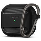  [HÀNG CHÍNH HÃNG] ỐP LƯNG SPIGEN AIRPOD 3 (2021) RUGGED ARMOR CÓ KHÓA AN TOÀN GIÚP CỐ ĐỊNH MÁY 