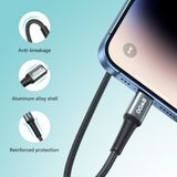  Dây cáp sạc nhanh Bwoo USB-A to Lightning | Dây Bện Dù | Dài 1M | Hỗ trợ sạc 3A - X288L 