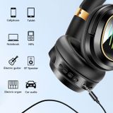  Tai nghe không dây Bwoo Chụp tai | Chống ồn BT V5.4| Cổng aux 3,5mm | Đèn nền RGB - BW586 