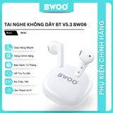  Tai nghe không dây nhét tai Bwoo BT V5.3 Âm thanh Hi-Fi vượt trội 