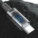  Dây cáp sạc nhanh Bwoo Type-C to C | PD60W | Dài 1M | Bện Dù - X287CC 