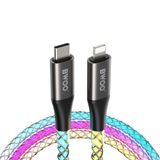  Dây cáp sạc nhanh Bwoo PD27W Type C to Lightning | Dây Đèn Led | Dài 2M - X279CL 