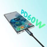  Dây cáp sạc nhanh Bwoo PD60W Type-C to C | Dây Dù | Dài 1M - X304 