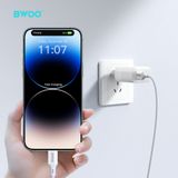  Dây cáp sạc Bwoo 3A USB-A to Lightning | Dây Silicone | Dài 1M - X281L 