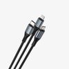  Dây cáp sạc nhanh Bwoo 3in1 3A | USB to Type-C x Lightning x Micro | Dây Dù | Dài 1M2 - X274 