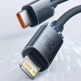  Cáp sạc nhanh 20W BASEUS Crystal Shine Fast Type C to Lightning 