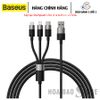  Dây Cáp Sạc 3in1 Baseus StarSpeed USB A to Micro + Lightning + Type C 3.5A, 1.2m 