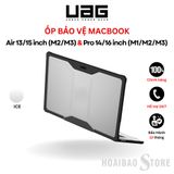  Ốp bảo vệ cho Macbook Air 13/ 15 inch (M2/M3) và Pro 14/ 16 inch (M1/M2/M3) chống sốc 