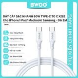  Dây cáp sạc nhanh Bwoo PD60W | Dài 1M | Dây Silicone - X282C 