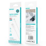  Dây cáp sạc nhanh Bwoo PD12W USB to Type-C | Dây Silicone | Dài 1M - X286C 