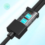  Dây cáp sạc nhanh Bwoo 2in1 PD100W/27W | Type-C to Type-C/ Lightning | Dây dù | Dài 1M - X306 