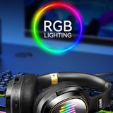  Tai nghe không dây Bwoo Chụp tai | Chống ồn BT V5.4| Cổng aux 3,5mm | Đèn nền RGB - BW586 