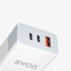  Củ sạc nhanh Bwoo 40W | 2Type-C x 1USB-A | Chuôi cắm US - CDA139 