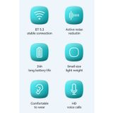  Tai nghe không dây nhét tai Bwoo BT V5.3 Âm thanh Hi-Fi vượt trội 
