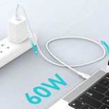  Dây cáp sạc nhanh Bwoo PD60W Type-C to Type-C | Dây Silicone | Dài 1M - X286CC 