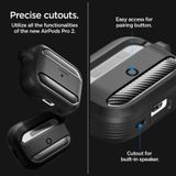 [HÀNG CHÍNH HÃNG] ỐP LƯNG SPIGEN AIRPOD 3 (2021) RUGGED ARMOR CÓ KHÓA AN TOÀN GIÚP CỐ ĐỊNH MÁY 