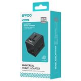  Củ sạc nhanh Bwoo 15W | 1Type-C x 1USB-A | 4 Chuôi cắm - UC06 