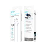  Dây cáp sạc Bwoo 3A USB-A to Lightning | Dây Silicone | Dài 1M - X281L 