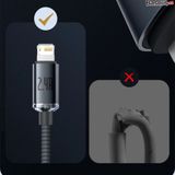  Cáp sạc nhanh 20W BASEUS Crystal Shine Fast Type C to Lightning 
