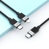  Dây cáp sạc nhanh Bwoo 2in1 PD100W/27W | Type-C to Type-C/ Lightning | Dây dù | Dài 1M - X306 