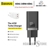  Củ Sạc Nhanh 40W Baseus GaN5 Pro Fast Charger Type C+C 