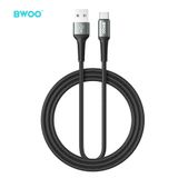 Dây cáp sạc nhanh Bwoo USB-A to Type-C | Dây Dù | Dài 1M | Hỗ trợ sạc 3A - X288C 