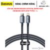  Cáp sạc nhanh 20W BASEUS Crystal Shine Fast Type C to Lightning 