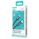  Dây cáp sạc nhanh Bwoo PD60W Type-C to C | Dây Dù | Dài 1M - X304 