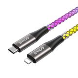  Dây cáp sạc nhanh Bwoo PD27W Type C to Lightning | Dây Đèn Led | Dài 2M - X279CL 