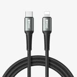  Dây cáp sạc nhanh Bwoo PD27W Type-C to Lightning | Dây Dù | Dài 1M - X288C-L 