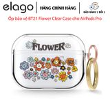  [HÀNG CHÍNH HÃNG] Ốp Bảo Vệ Cho AirPods Pro Elago|BT21 Flower Clear Case chất liệu TPU bền đẹp 