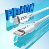  Dây cáp sạc nhanh Bwoo PD60W | Dài 1M | Dây Silicone - X282C 