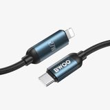  Dây cáp sạc nhanh Bwoo Type-C to Lightning | PD27W | Dài 1M | Bện Dù - X305CL 