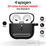  Ốp Airpods 4 Spigen Rugged Armor Carbon 