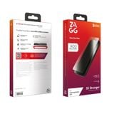  Kính cường lực trong suốt Zagg Glass Plus Edge Samsung S25/ S25+/ S25 Ultra 