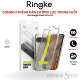  Combo Kính cường lực Ringke Google Pixel 9/ 9 Pro & 9 Pro XL 