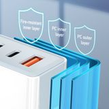  Củ sạc nhanh Bwoo 40W | 2Type-C x 1USB-A | Chuôi cắm US - CDA139 