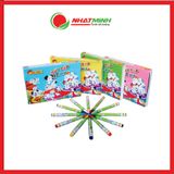 Bút sáp 12 màu chó đốm 