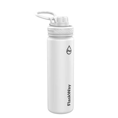 Bình giữ nhiệt FlaskWay màu trắng Pure White 650ml (22oz)