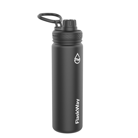 Bình giữ nhiệt FlaskWay màu đen Night Black 650ml (22oz)