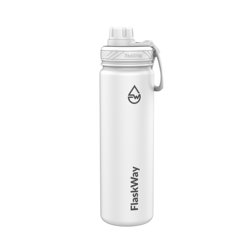 Bình giữ nhiệt FlaskWay màu trắng Pure White 650ml (22oz)