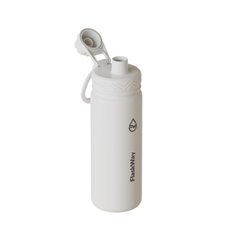Bình giữ nhiệt FlaskWay màu trắng Pure White 550ml (18oz) có đế lót silicone boot