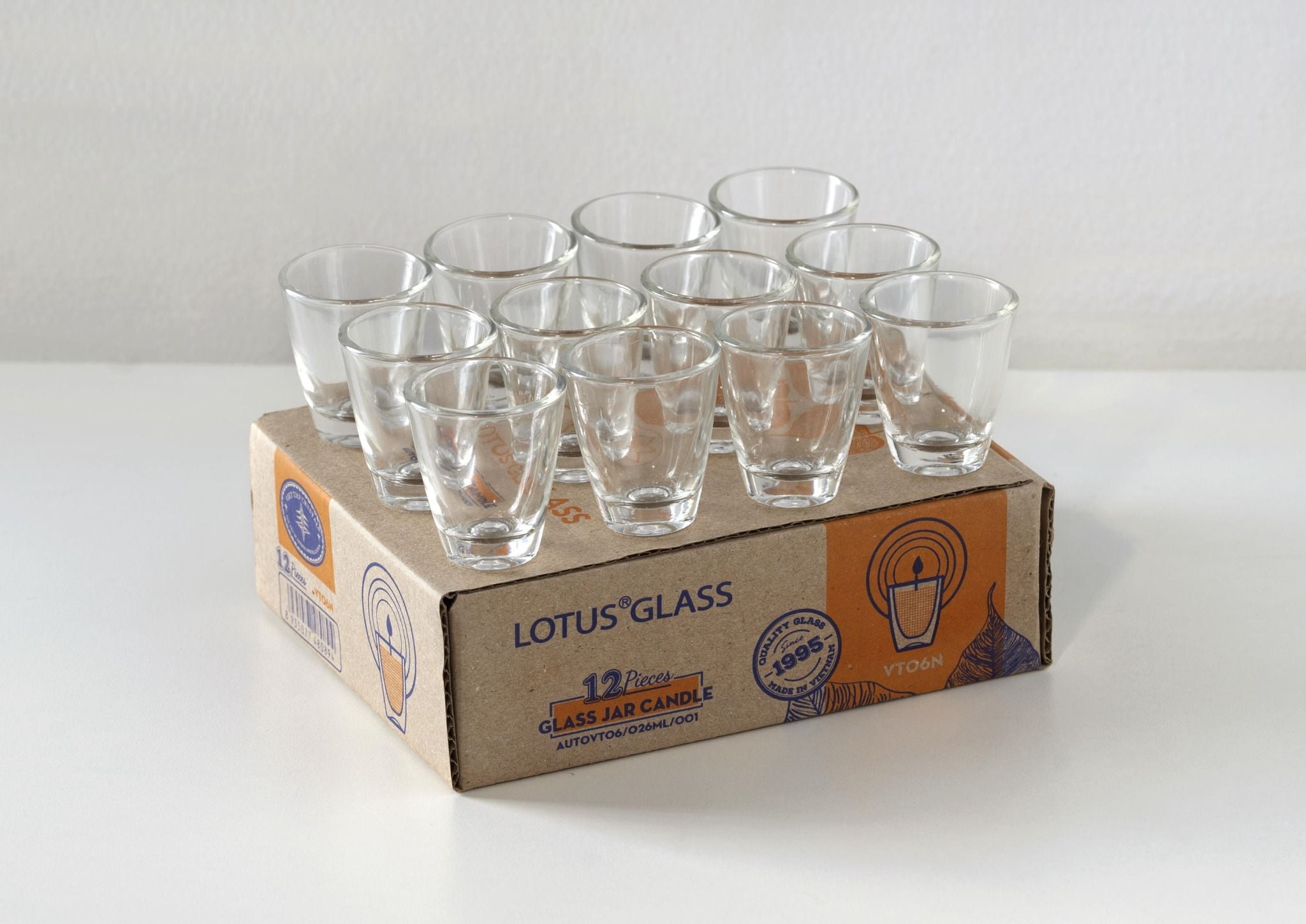  KM Cốc VT 06 (chén thần tài) trơn QC 288 hộp carton - Cốc nến 